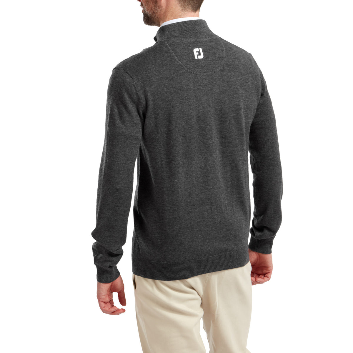 FootJoy Half-Zip Pullover Heather Charcoal