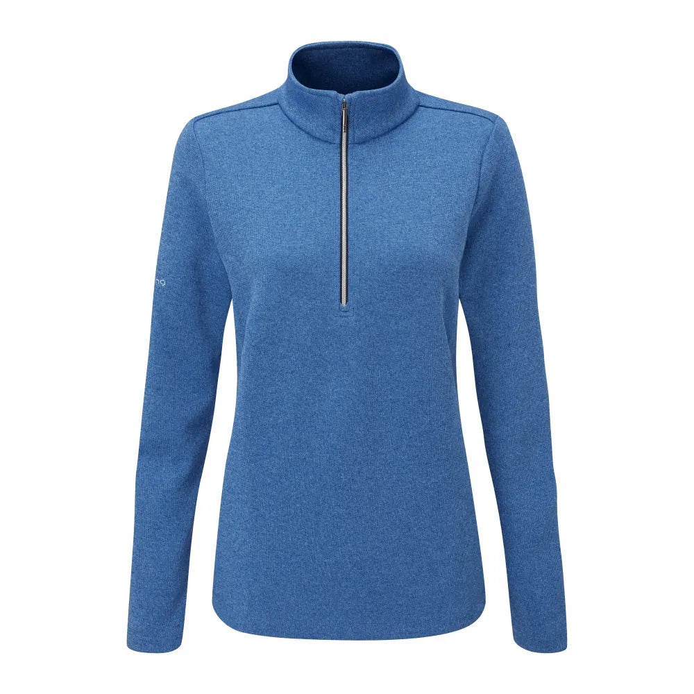 Ping Lyla Ladies Half Zip Ribbed Fleece Mid-Layer