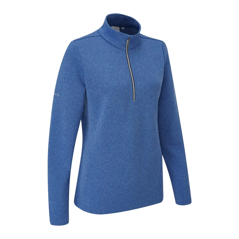 Ping Lyla Ladies Half Zip Ribbed Fleece Mid-Layer