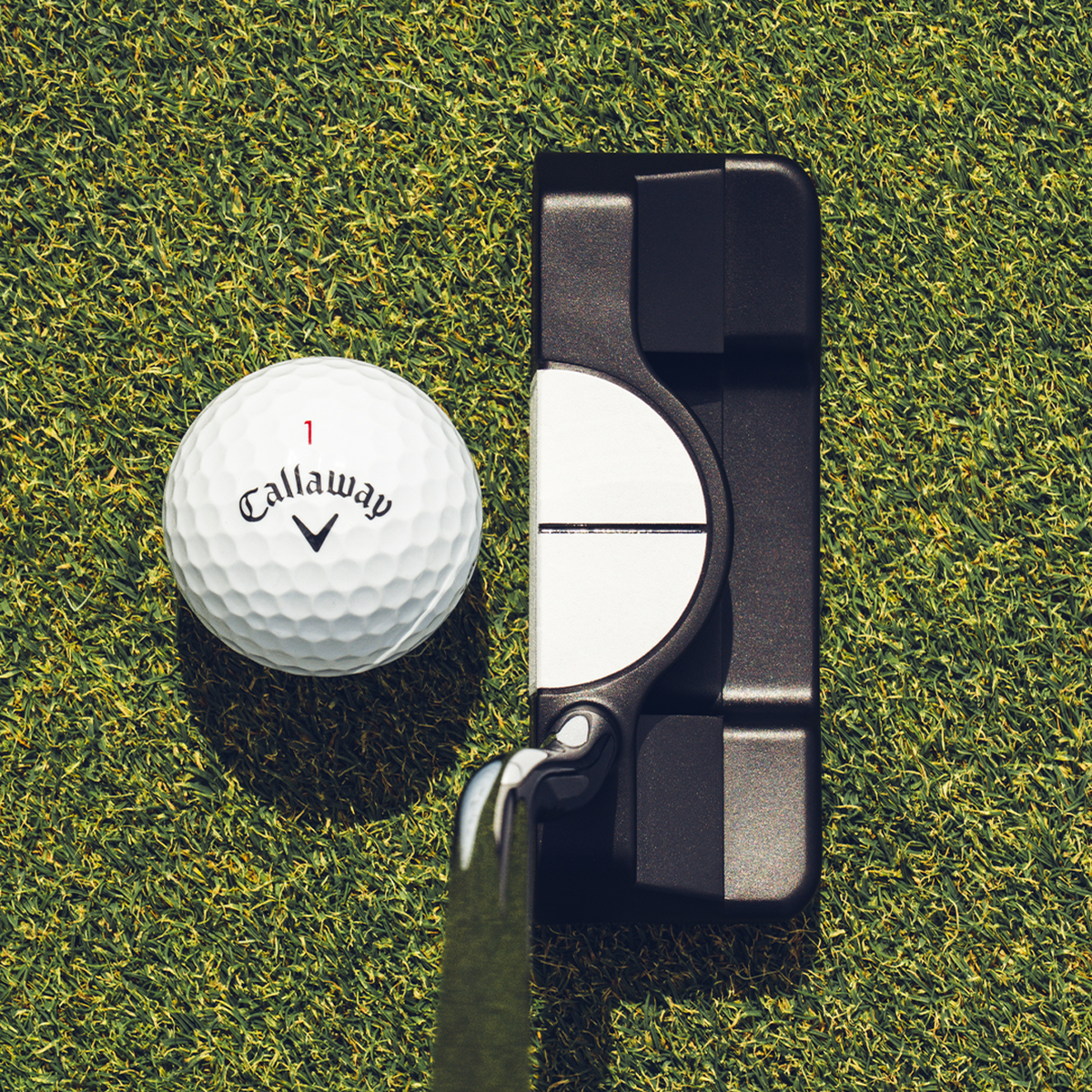 Odyssey Ai-Dual Double Wide 1/2-Ball DB putter - detail