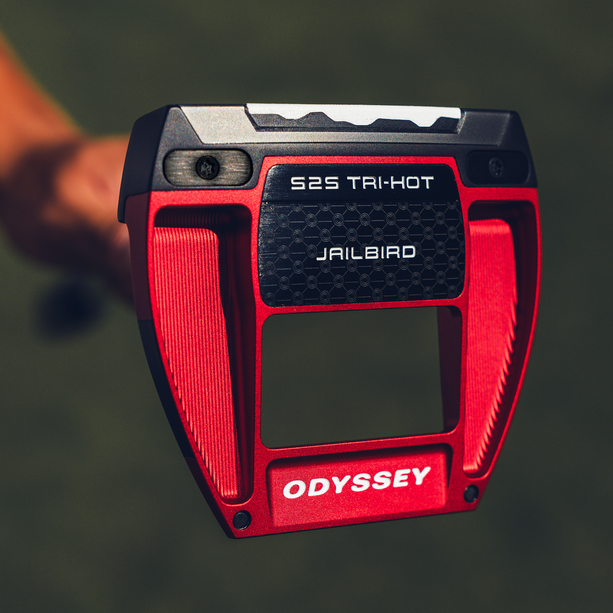 Odyssey Square 2 Square Tri-Hot Jailbird putter - detail