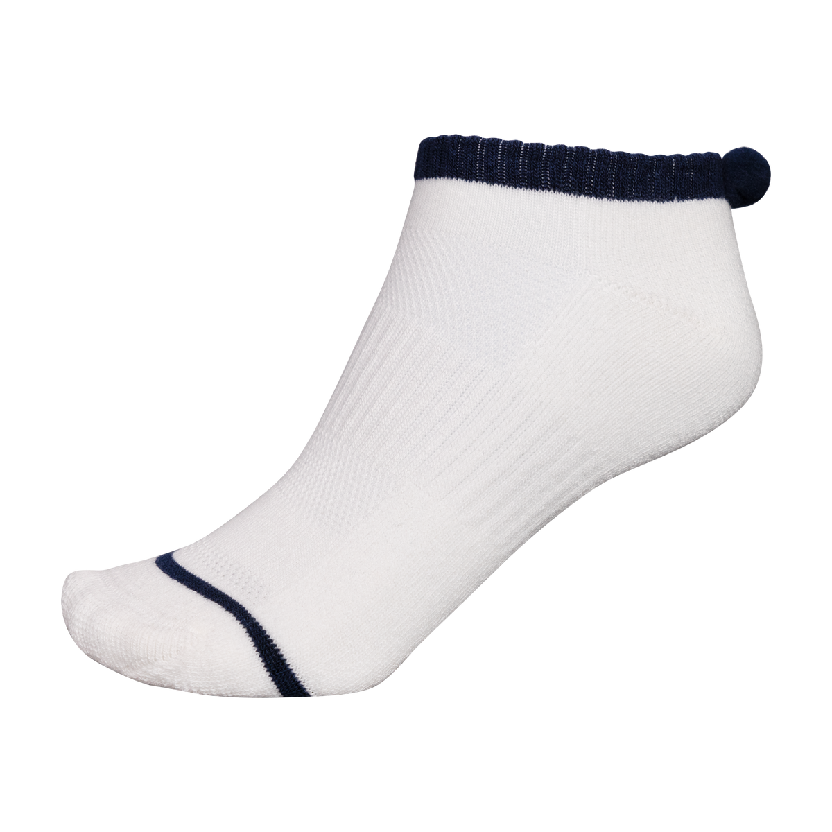 FootJoy ProDry Sokken - Pd Pompom White/Navy - Dames