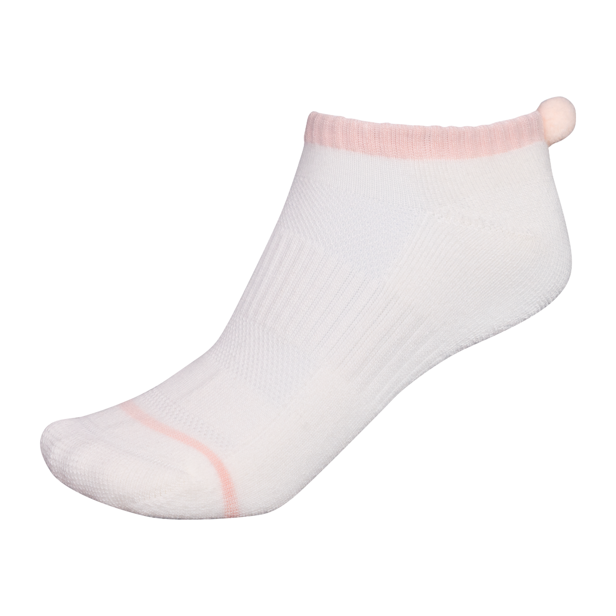 FootJoy ProDry Sokken - Pd Pompom White/Pink - Dames
