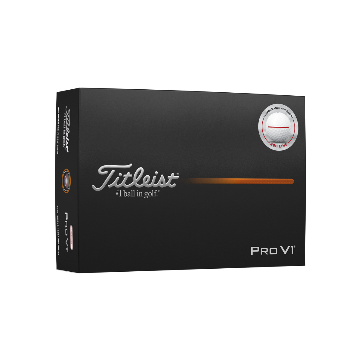 Titleist Pro V1 AIM Performance Rood - doos