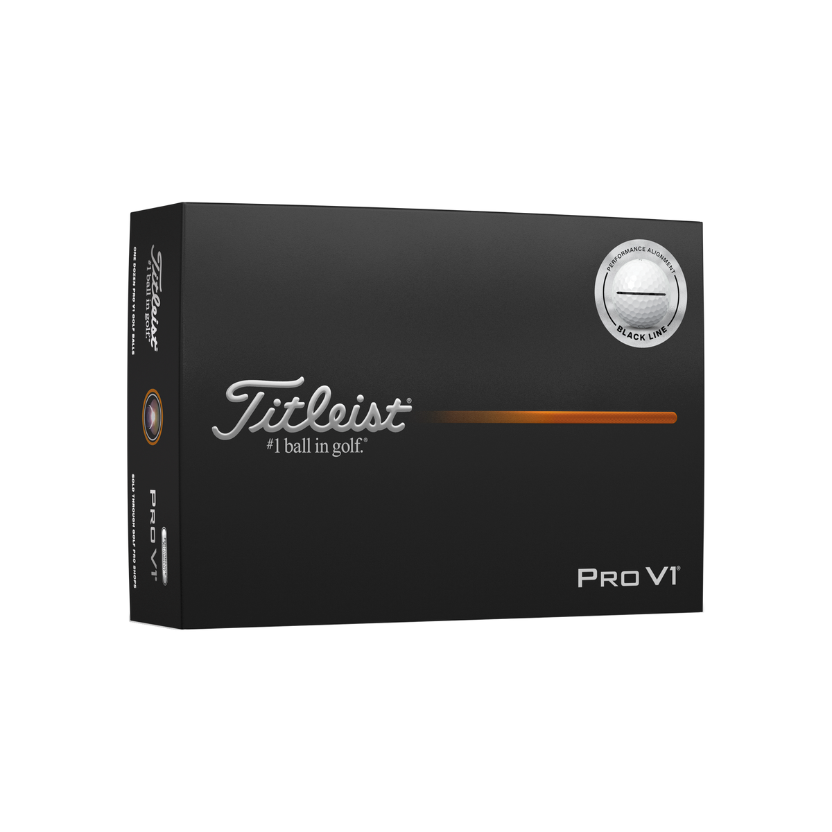 Titleist Pro V1 AIM Performance Zwart - doos