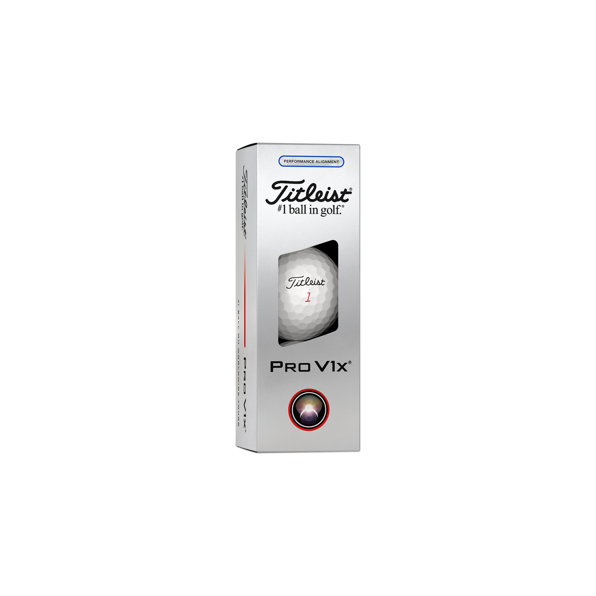 Titleist Pro V1x AIM Performance Blauw - sleeve