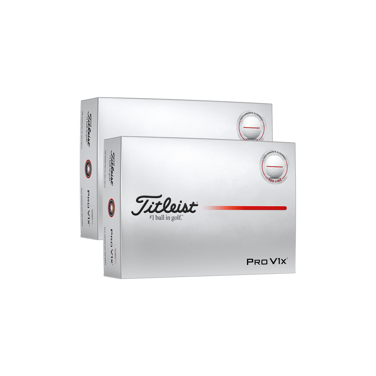 Titleist Pro V1x AIM Performance Rood - 2 dozijn