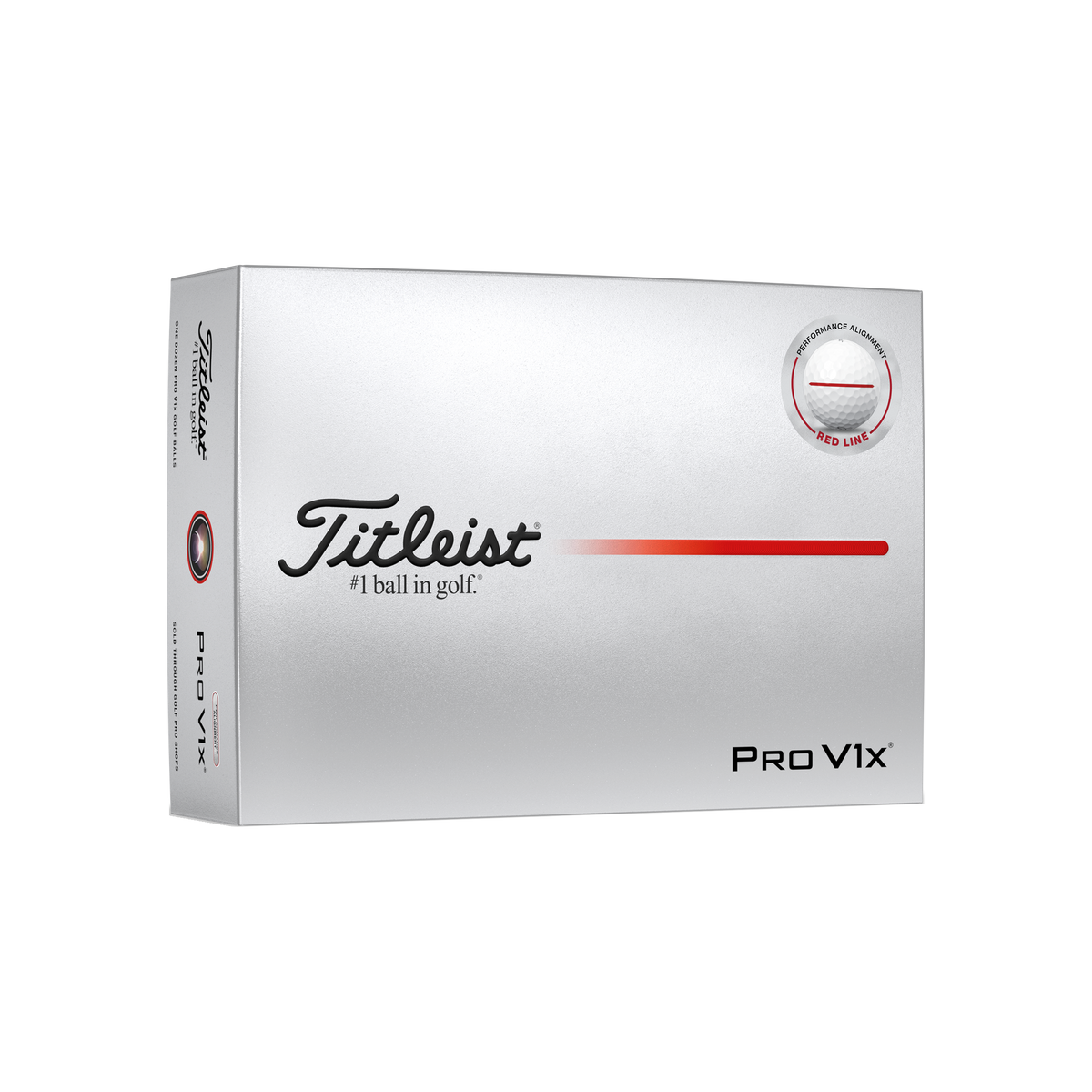Titleist Pro V1x AIM Performance Rood - doos