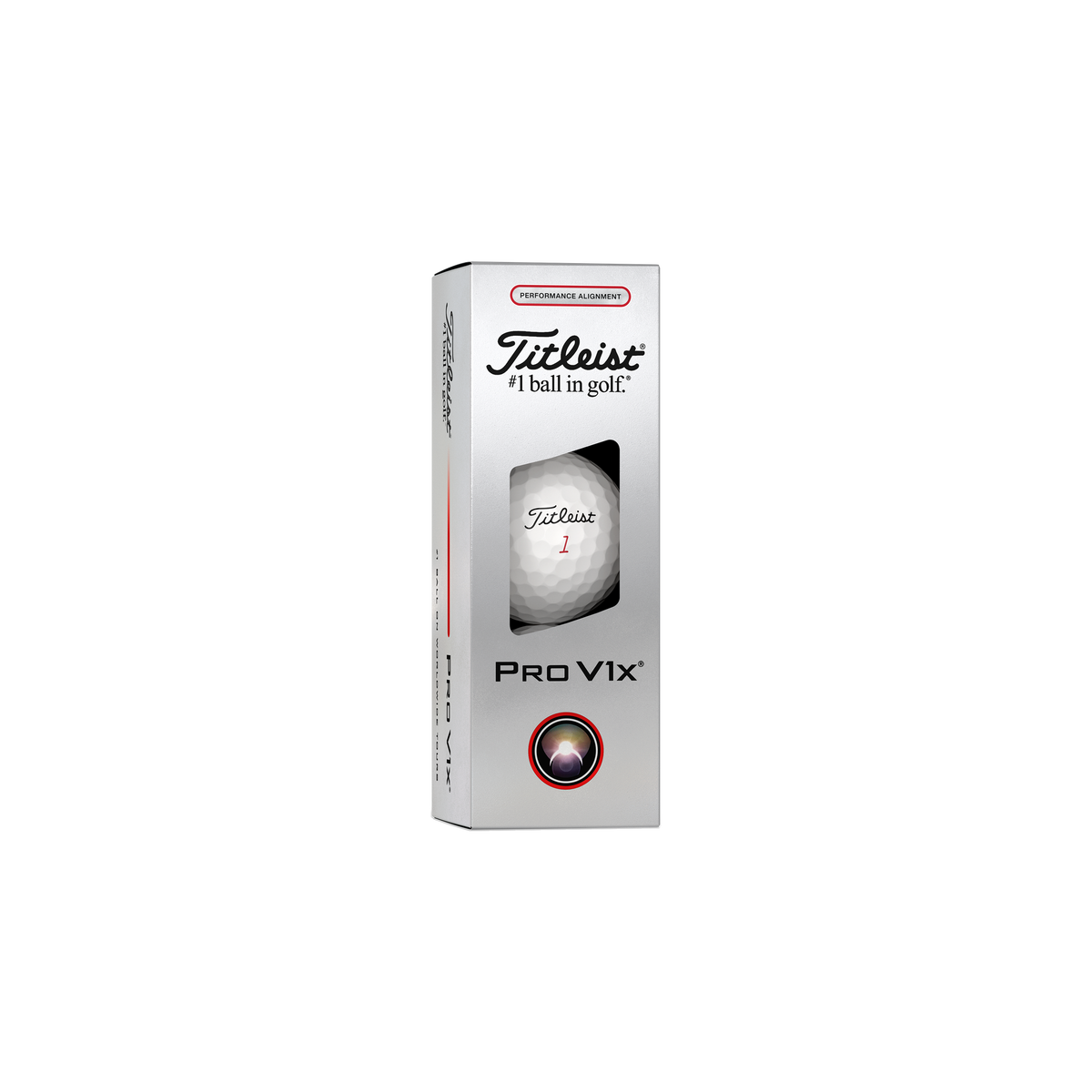 Titleist Pro V1x AIM Performance Rood - sleeve