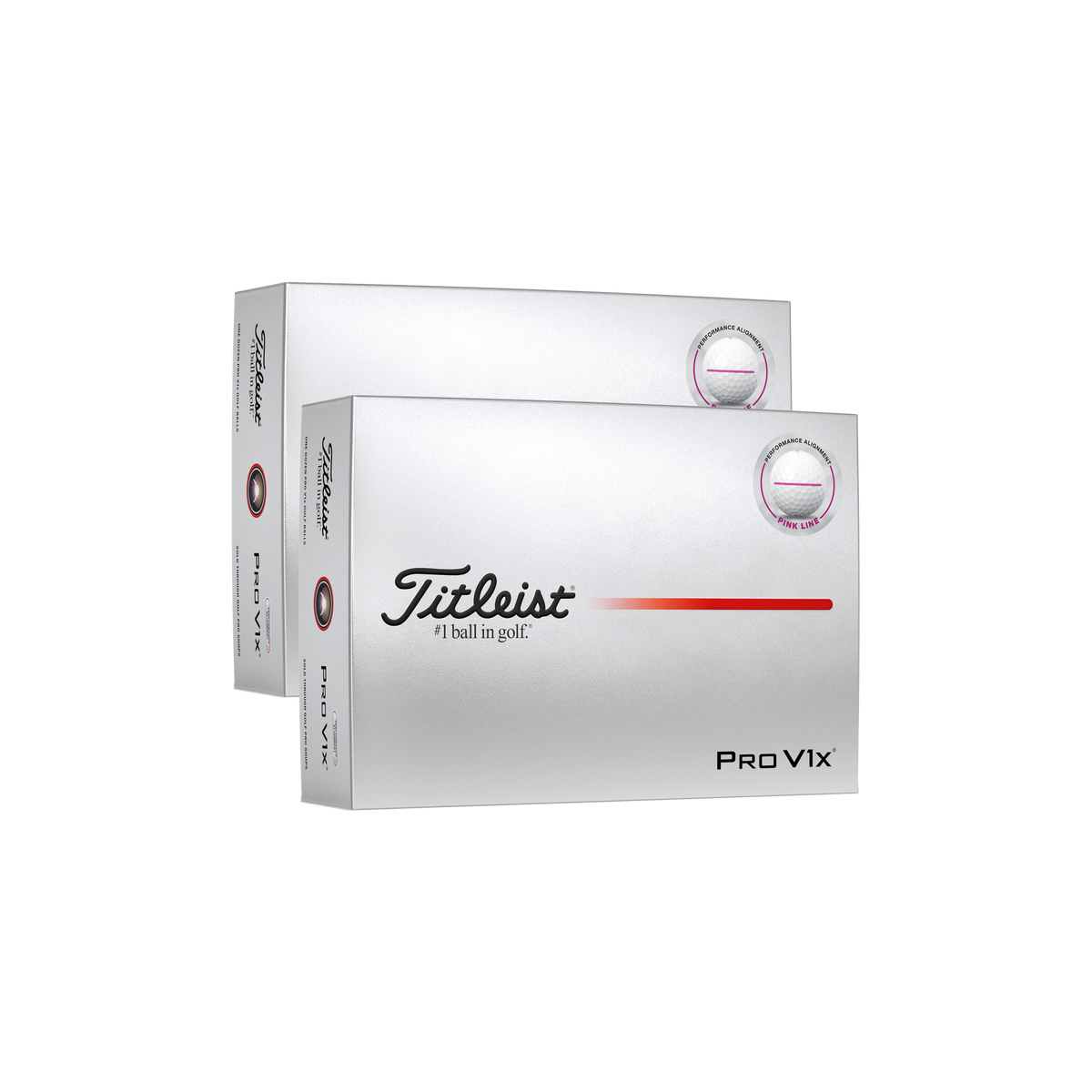 Titleist Pro V1x AIM Performance Roze - 2 dozijn