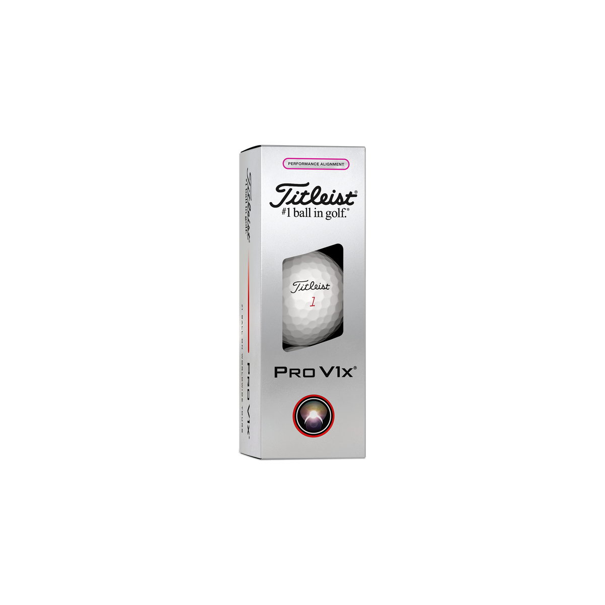 Titleist Pro V1x AIM Performance Roze - sleeve