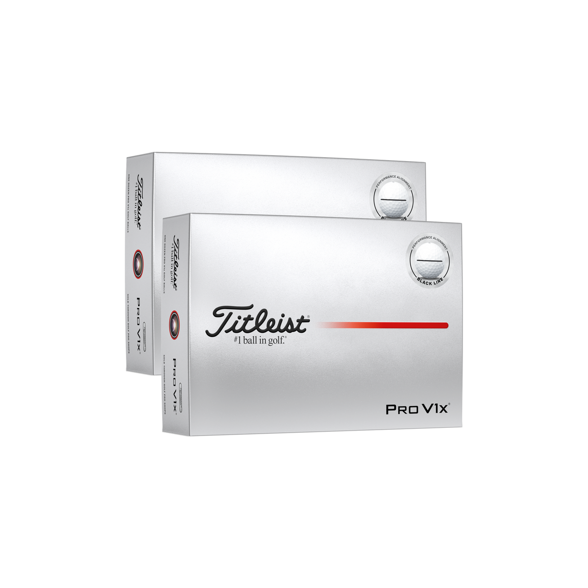 Titleist Pro V1x AIM Performance Zwart - 2 dozijn