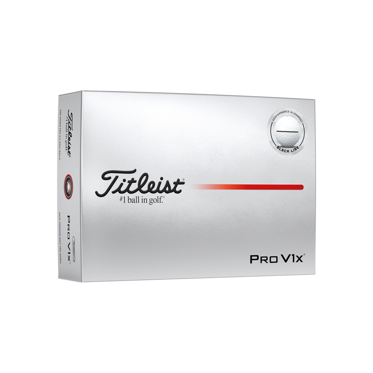 Titleist Pro V1x AIM Performance Zwart - doos