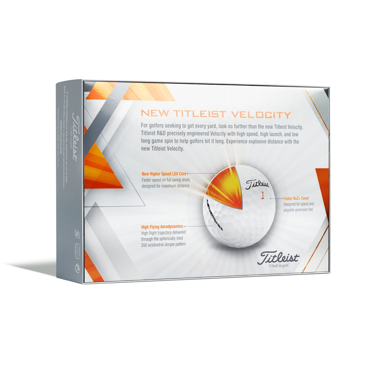 Titleist velocity golfballen 2023 wit