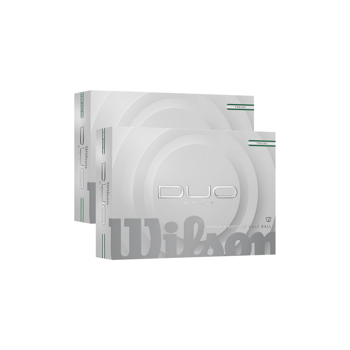 Wilson Duo Soft Wit TRK360 Groen/Zilver - 2 dozijn