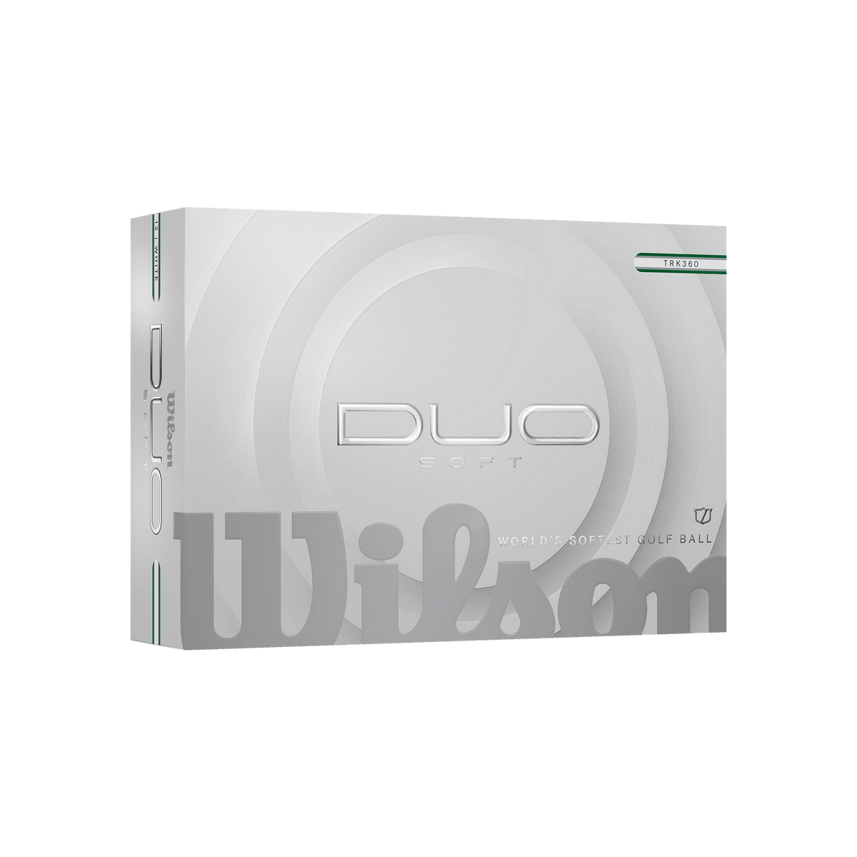 Wilson Duo Soft Wit TRK360 Groen/Zilver - doos