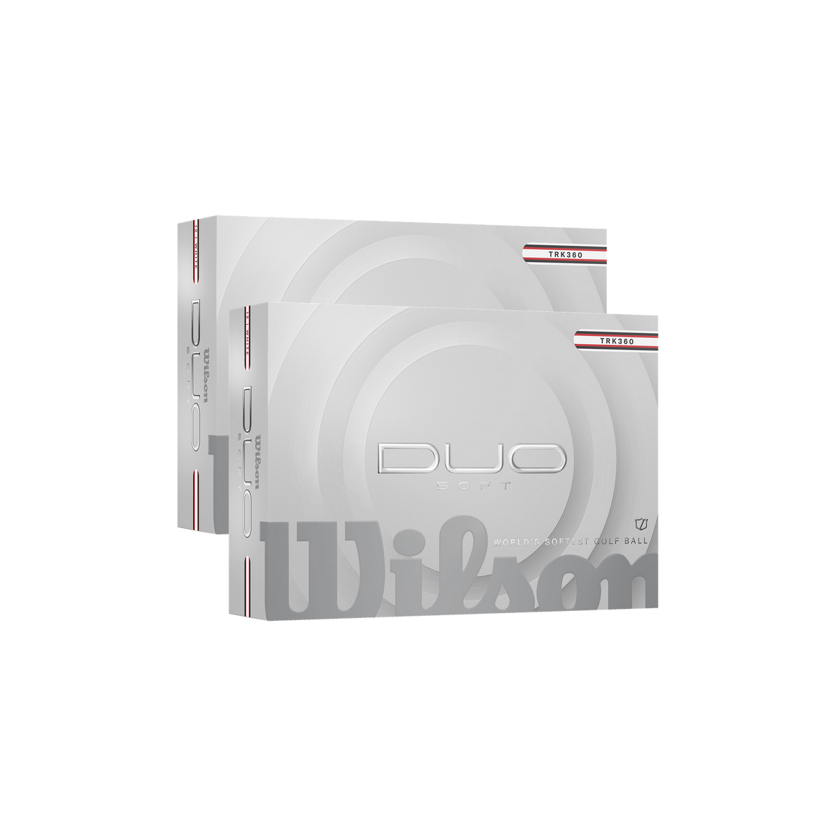 Wilson Duo Soft Wit TRK360 Zwart/Rood - 2 dozijn