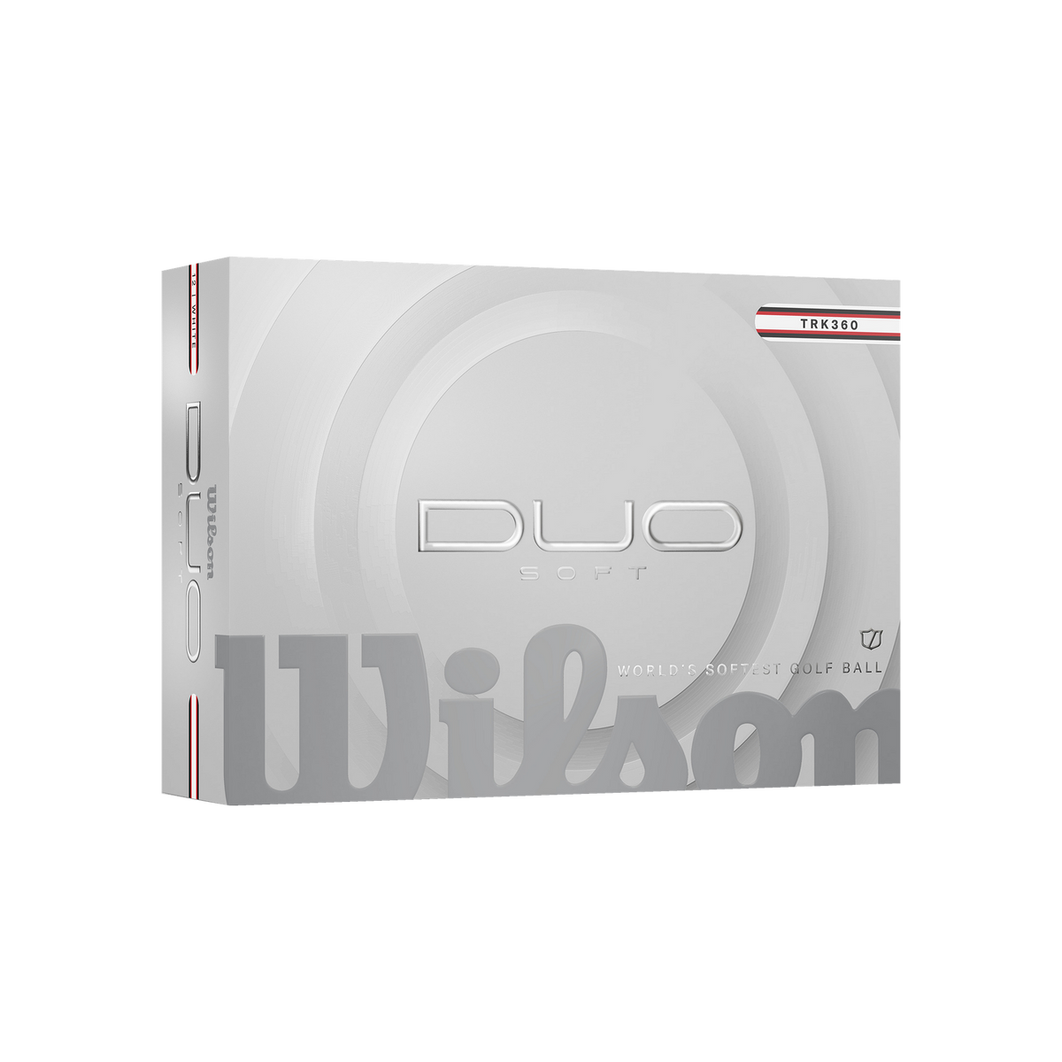 Wilson Duo Soft Wit TRK360 Zwart/Rood - doos
